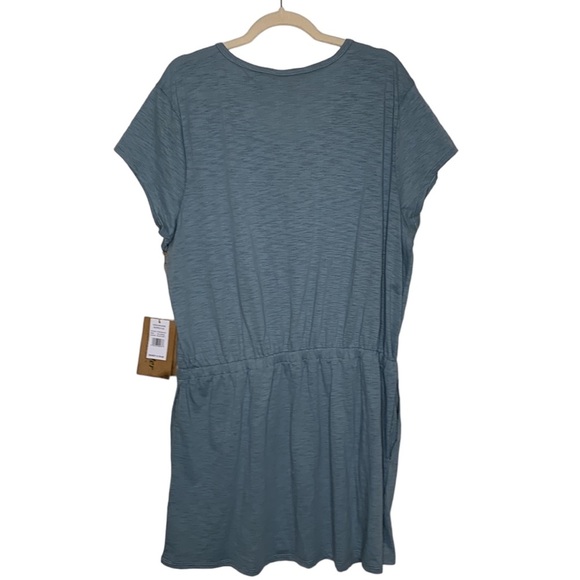 T16 Stillwater Supply Midi Blue Dress with elastic waist size 2XL New with tags - Picture 2 of 9